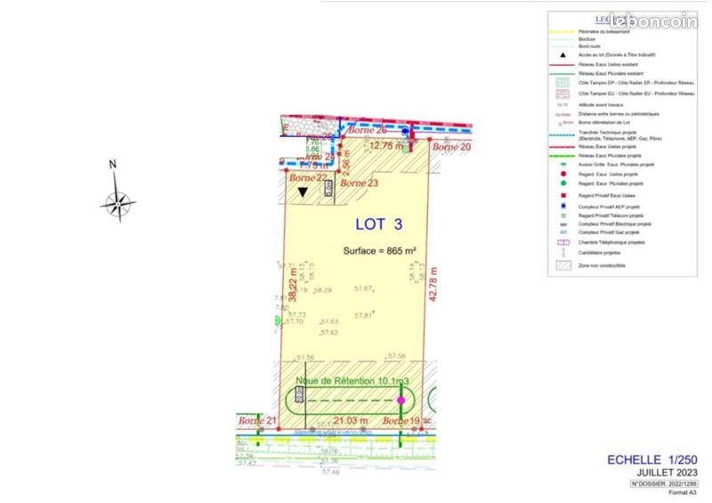 Terrain 865 m² · à Brax · 87 374 €