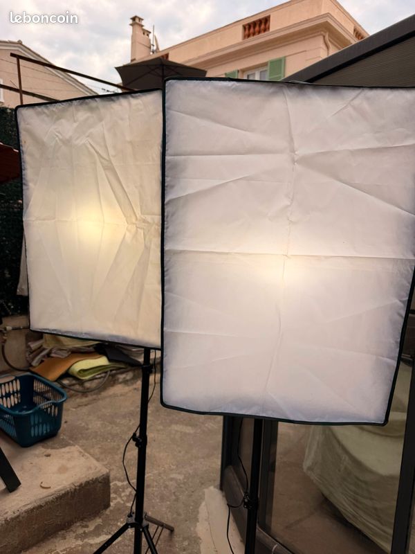 Fond vert Chroma Key photo vidéo + eclairage softbox (image 2)