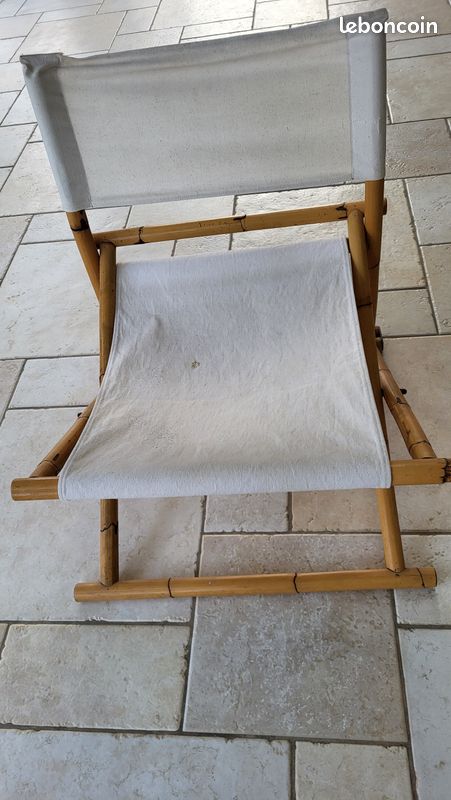 Chaise basse de jardin pliable (image 1)