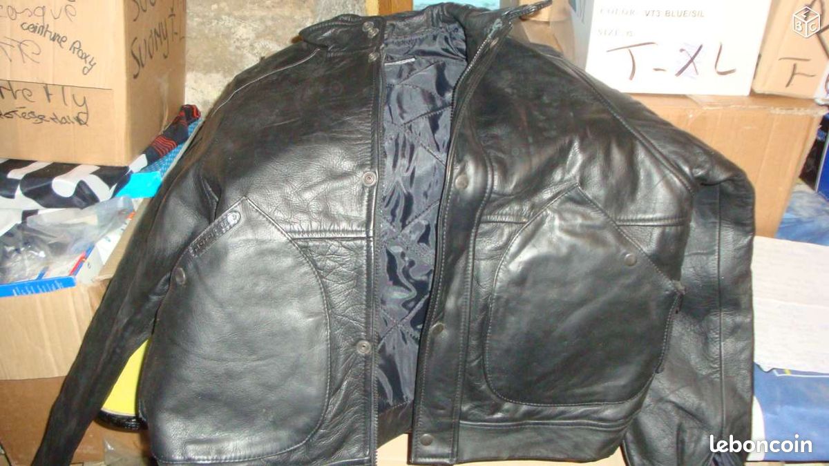 Blouson moto cuir (image 1)