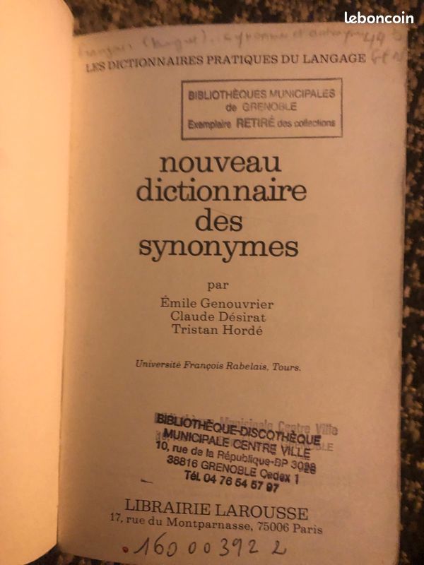 Dictionnaire des synonymes (image 5)