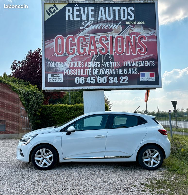 RENAULT CLIO V 1.0 TCE 90 CH FINITION INTENS 05/2021 78194 KM 12990e GARANTIE 6 MOIS TOTALE POSSIBILITÉ D'EXTENSION DE GARANTIE DE 48 MOIS REPRISE / FINANCEMENT POSSIBLE (image 1)