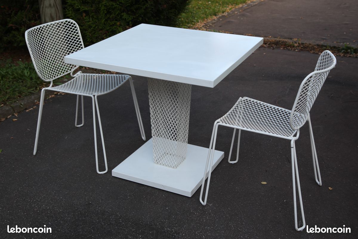 Salon de jardin designer Ivy Paola Navone pour EMU Salon industriel entièrement en acier. (2008) (image 3)