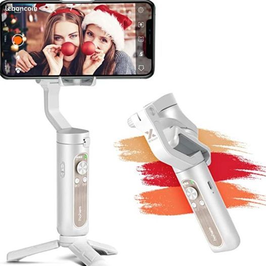 Stabilisateur Smartphone Pliable à 3 Axes (image 1)
