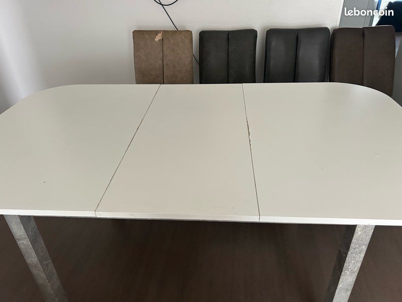 Table extensible avec 6 chaises (image 9)