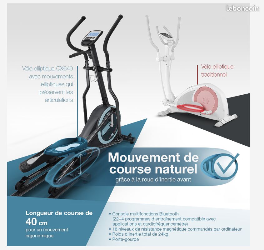 Vélo Elliptique VÃ©lo Sportstech Velo Elliptique Sportstech Cx640