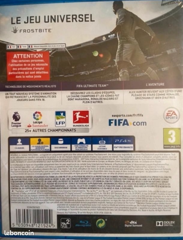 Jeux ps4 fifa 18 (image 2)