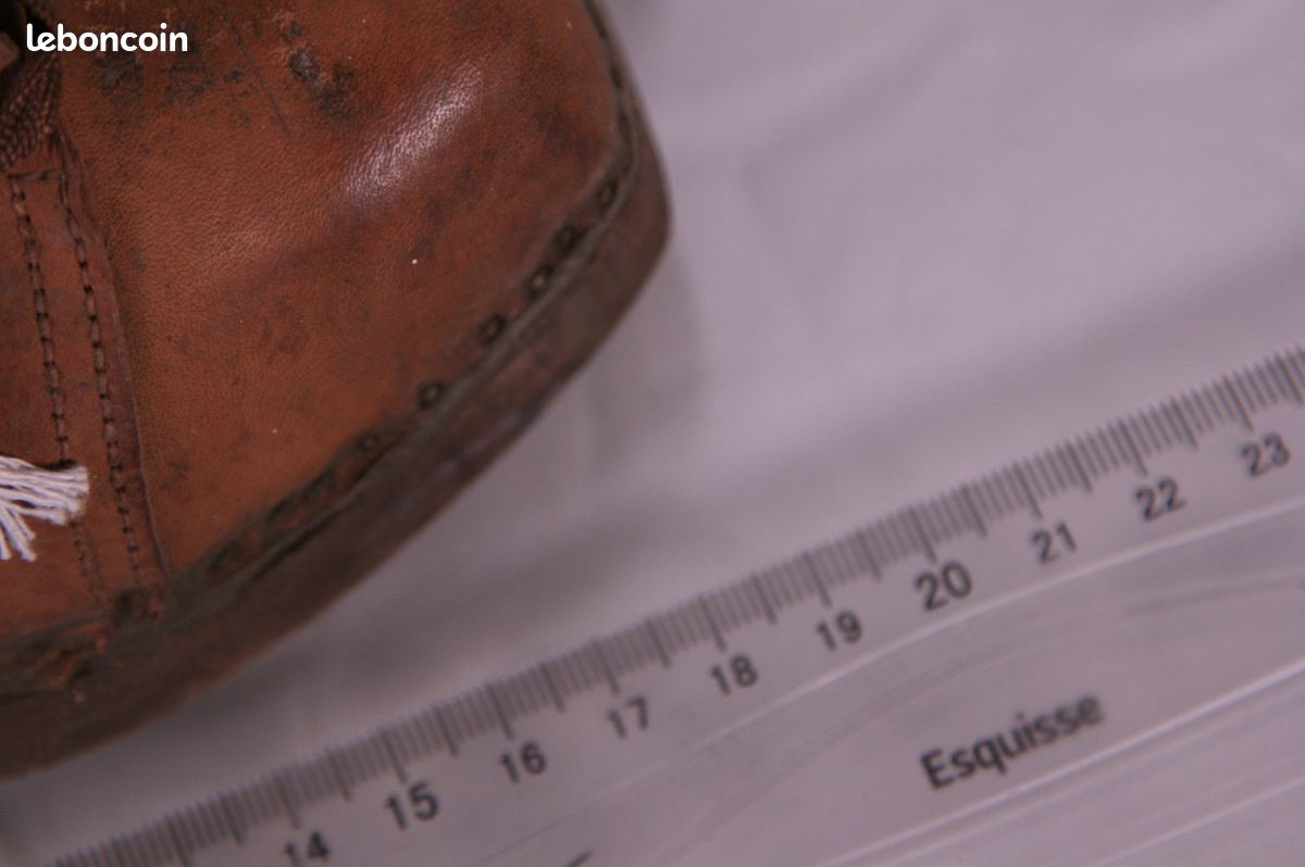 Chaussures années 30-40 Galoches Enfant , authentique stock de cordonnier - Vintage, militaria (n°1) (image 5)