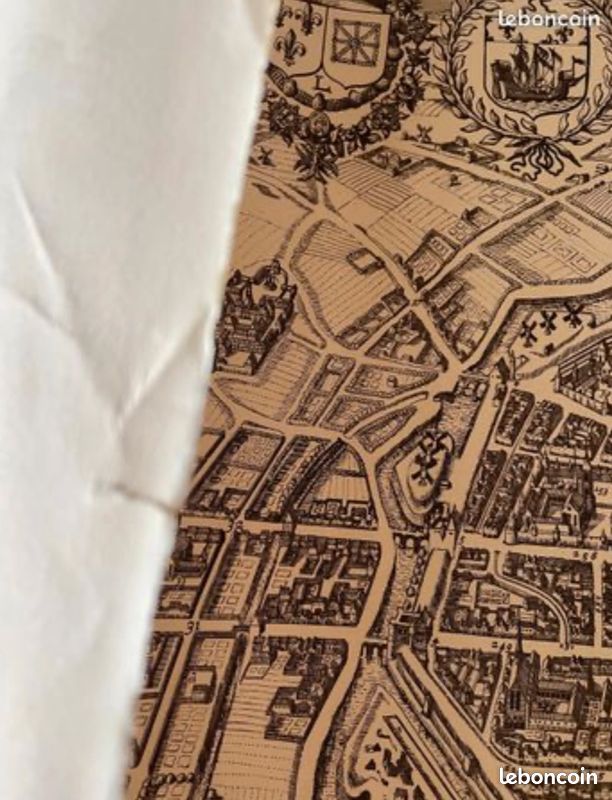 Gravure plan de Paris Visscher 1618 (image 6)