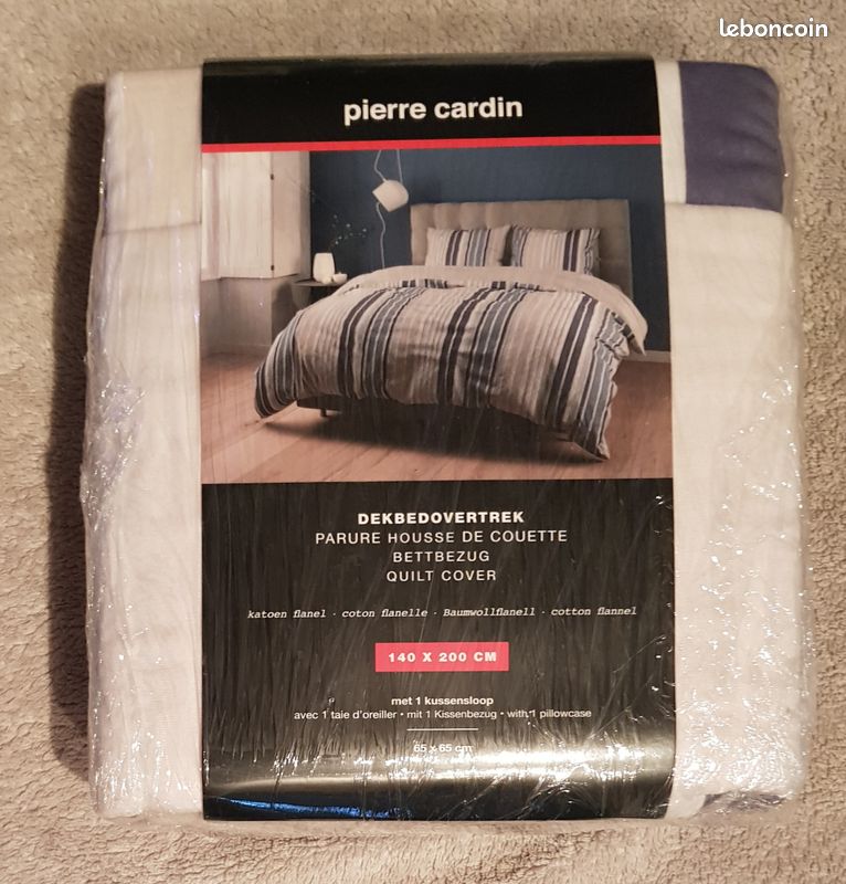 Parure housse de couette neuve PIERRE CARDIN (image 1)