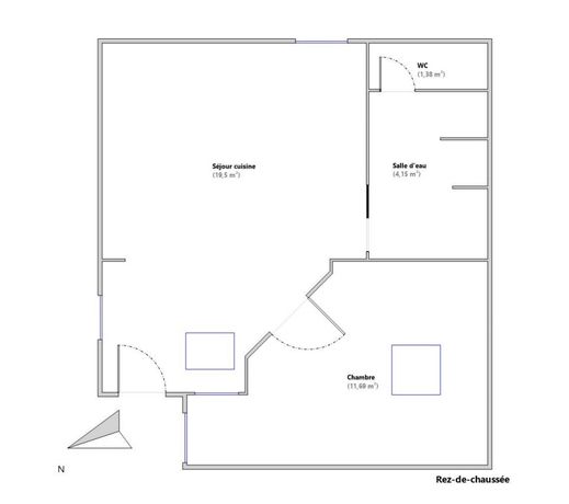 Appartement a louer domont - 2 pièce(s) - 37 m2 - Surfyn
