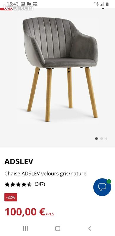 Chaises Jysk (image 1)