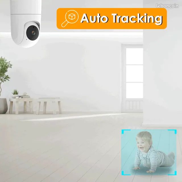 Larmtek – Mini caméra de Surveillance intérieure IP WiFi 5G 1080P, dispositif de sécurité sans fil, (image 3)