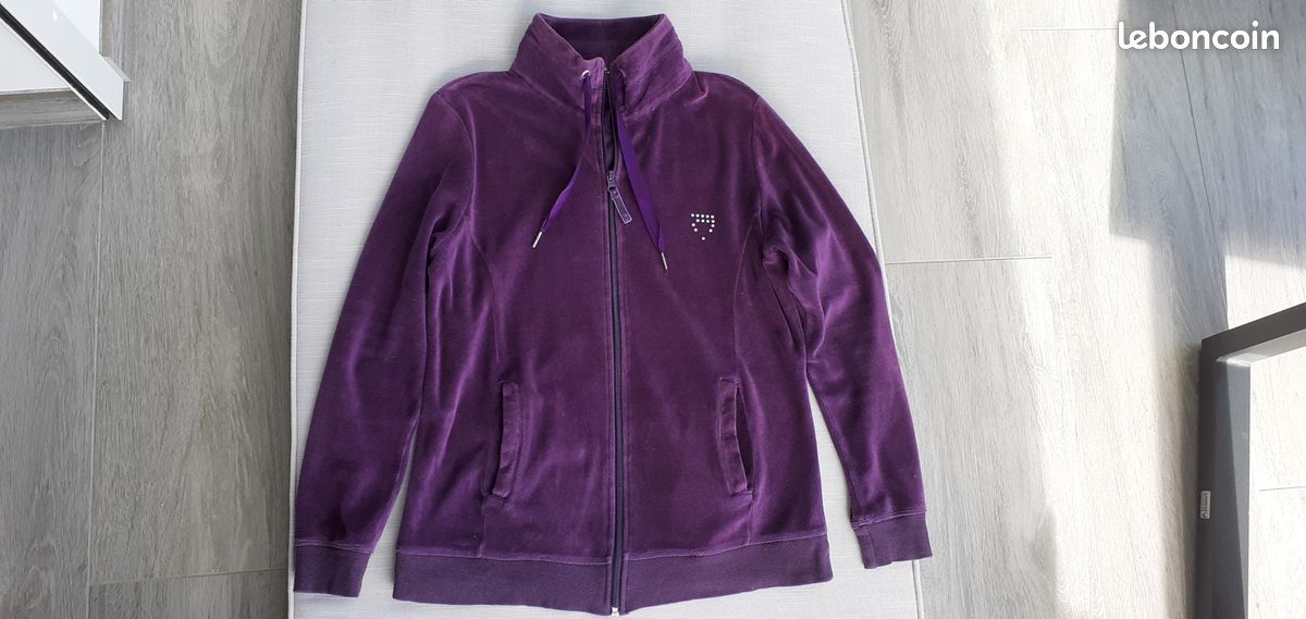 Veste de tenue d'intérieur velours ras, T 38 Vêtements