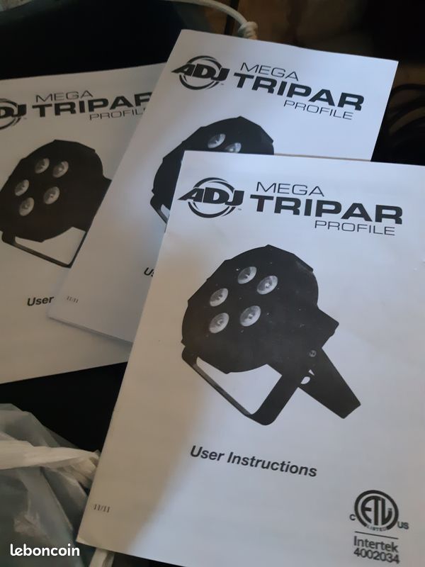 6 projecteurs PAR led ADJ mega tripar pour salle de réception, mariage, anniversaire (image 8)