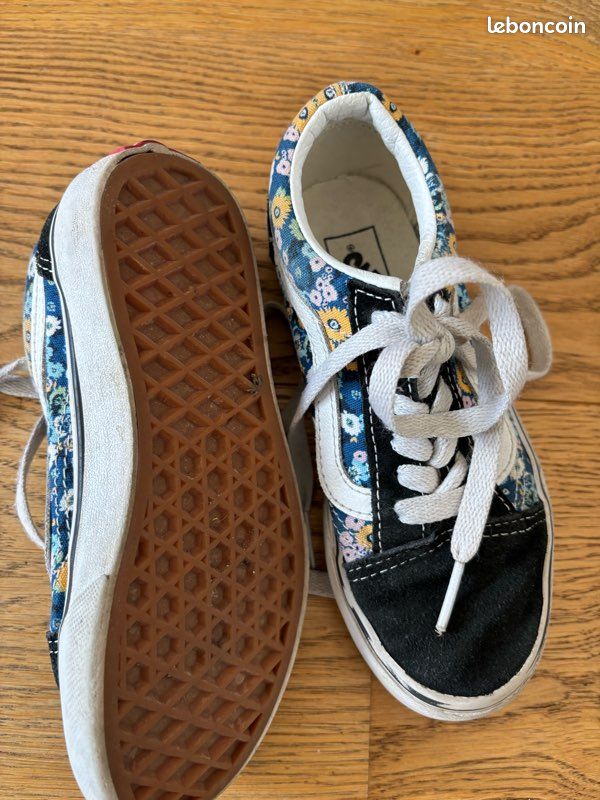 Vans Old Skool fille Motif fleuri, Taille 30 Chaussures