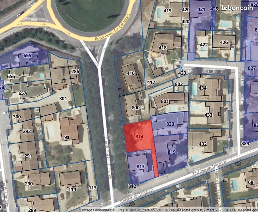 Terrain constructible 450 m² viabilisé – plein Sud – Istres (13800) - Libre constructeur- Proche commodités · 239 000 €