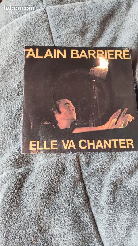 Vinyle 45 tours Alain barrière, elle va chanter (image 1)