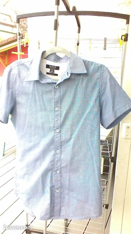 Chemise vichy - smog - slim fit (image 1)