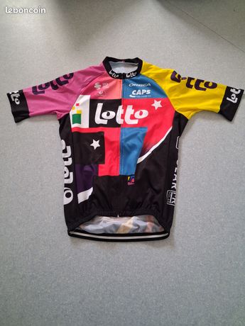 Maillot Vélo Rétro Nalini Mobistar Ursa Lotto - Taille L - Manches Courtes