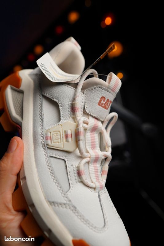 CATERPILLAR - Sneakers Gridcore - cuir - blanc -125, 00 (image 3)