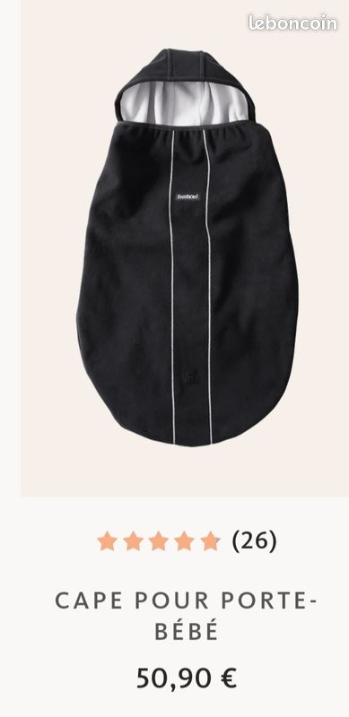 Cape pour porte-bébé (coupe-vent) (image 1)