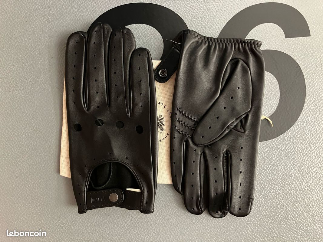 Gants de conduite 100% cuir Moto Auto Voiture Accessoires