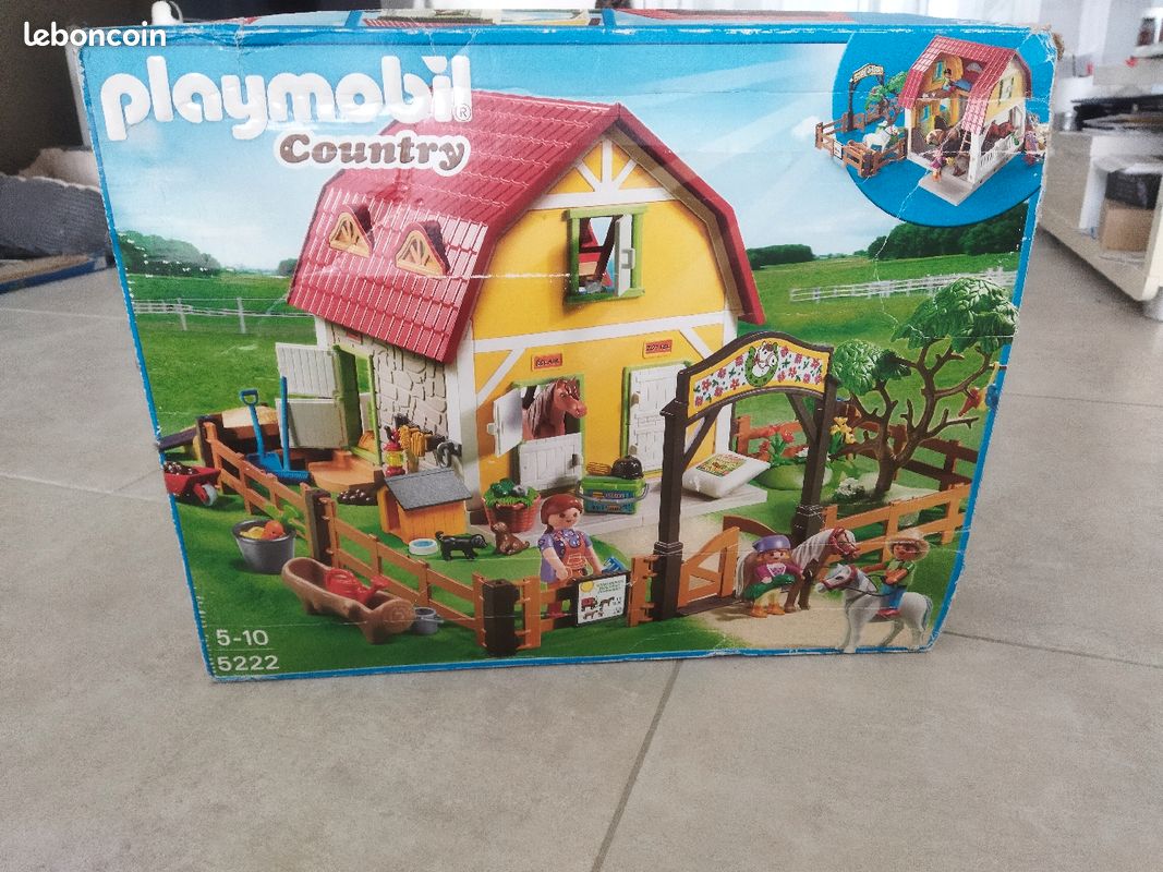 Playmobil 5222 + 5226 - country jeux complets (image 1)