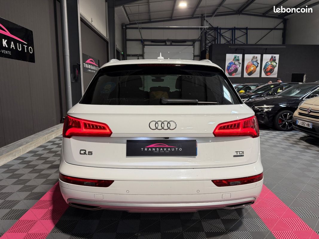 AUDI Q5 Q5 2.0 TDI 163 CV S tronic 7 Quattro Design + CAMÉRA + ATTELAGE + CLIM AUTO + KEYLESS + HAYON ÉLEC (image 4)