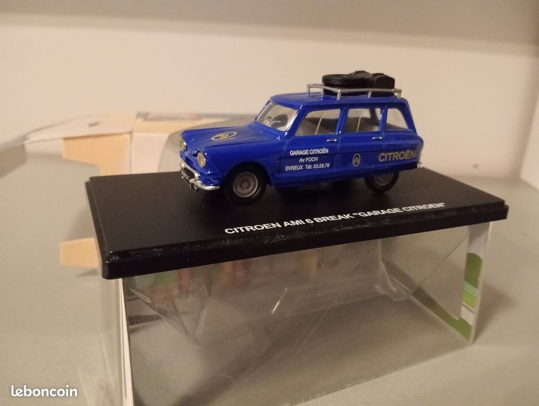 MODÈLE RÉDUIT CITROËN AMI 6 Au 1/43 Par ELIGOR - BLEU CLAIR AVEC BOÎTE - ÉTAT NEUF