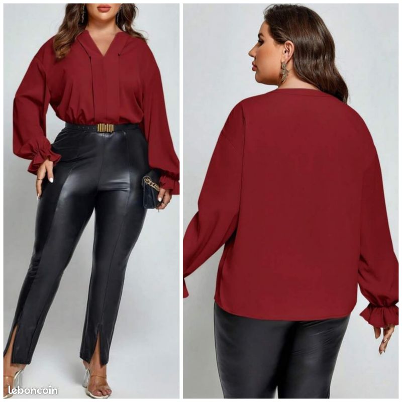 Haut Femme Noir Taille L, Marque Libra - Neuf Sans étiquettes, Manches Longues, Pour Soirée
