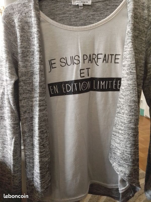 Lot de 2 t-shirt à manche longue avec inscription (image 2)