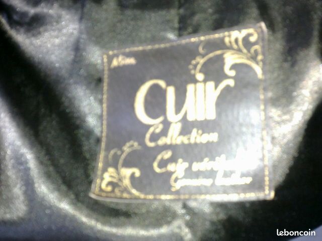 Blouson cuir marron (image 2)