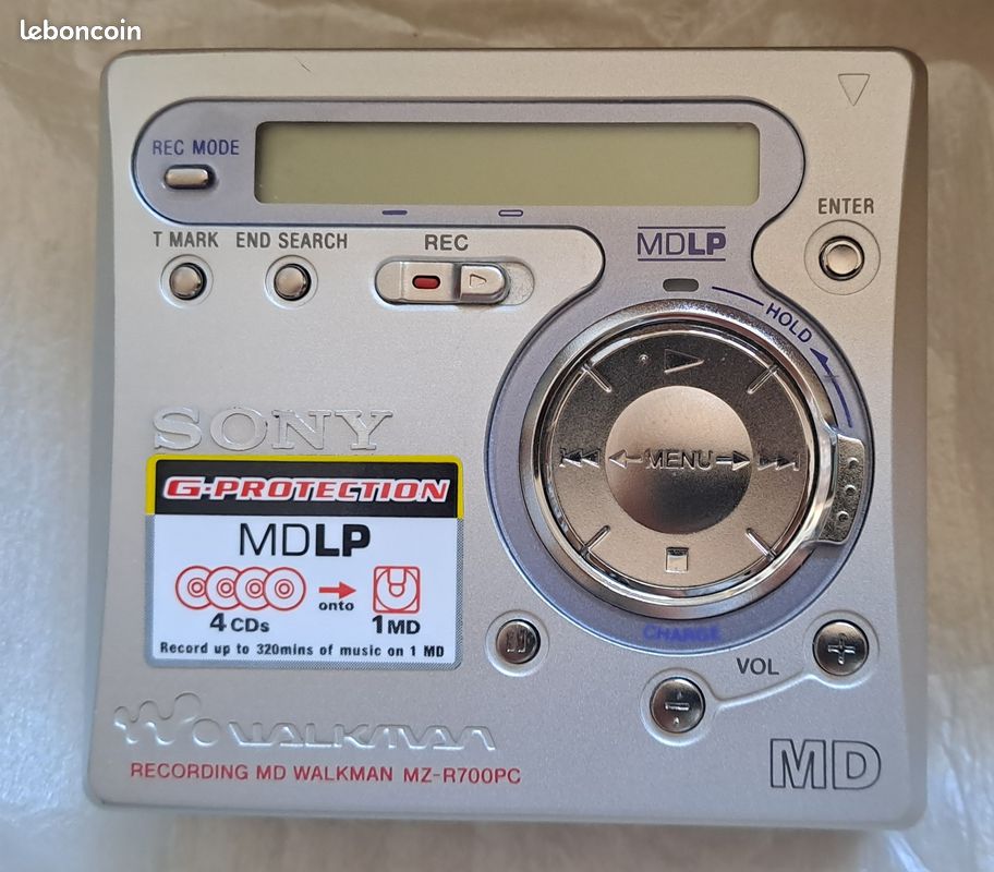 Lecteur MiniDisc Walkman MZ-R700PC avec sa boite d'origine (image 5)
