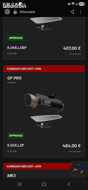 Silencieux MIVV GP PRO Black (image 1)