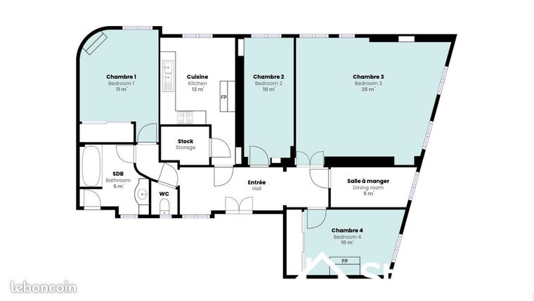 Appartement a louer paris-8e-arrondissement - 1 pièce(s) - 100 m2 - Surfyn