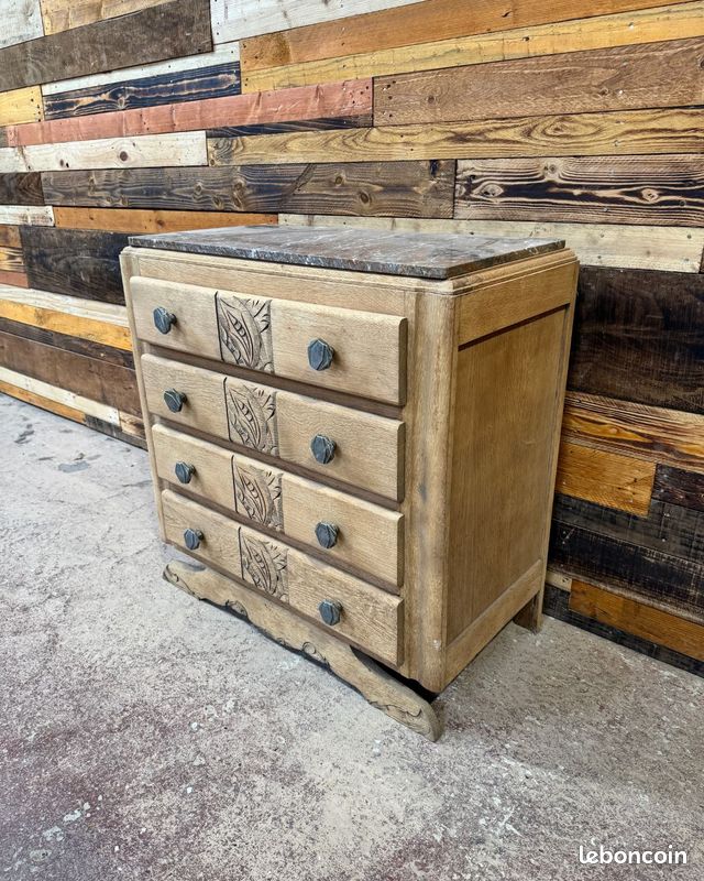 Commode Art Déco en chêne (image 2)