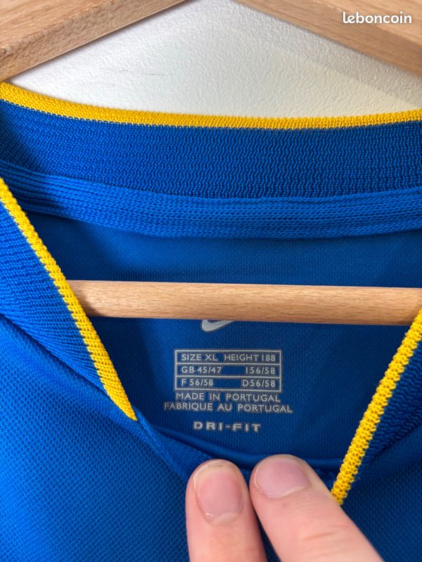T-shirt maillot football boca juniors Nike 2001/2002 bleu - XL - Vêtements