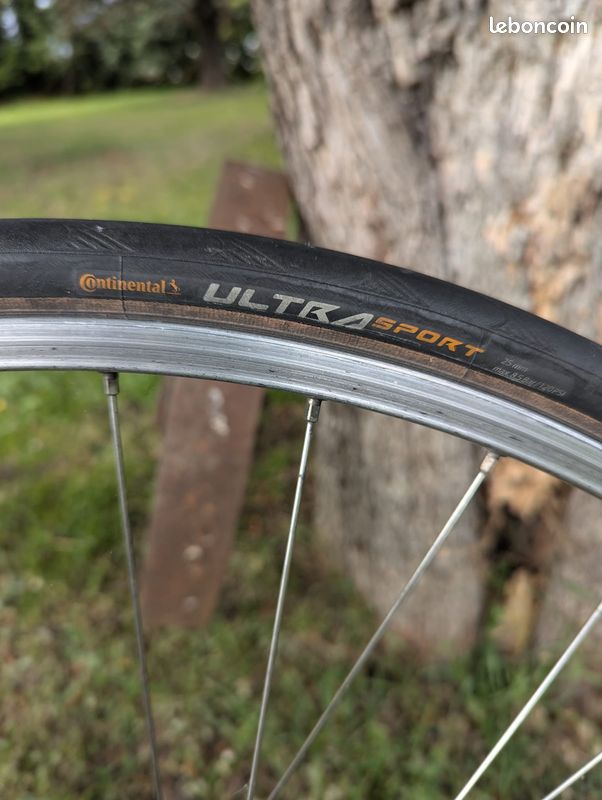 Roue avant mavic ma2 + campagnolo + continental ultra sport (image 3)
