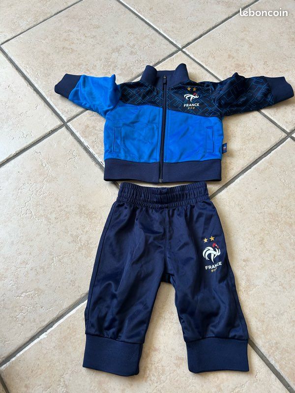Survêtement bébé garçon équipe de France étoiles taille six mois