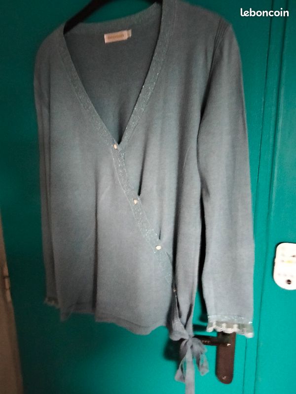 Gilet cache coeur bleu (image 1)