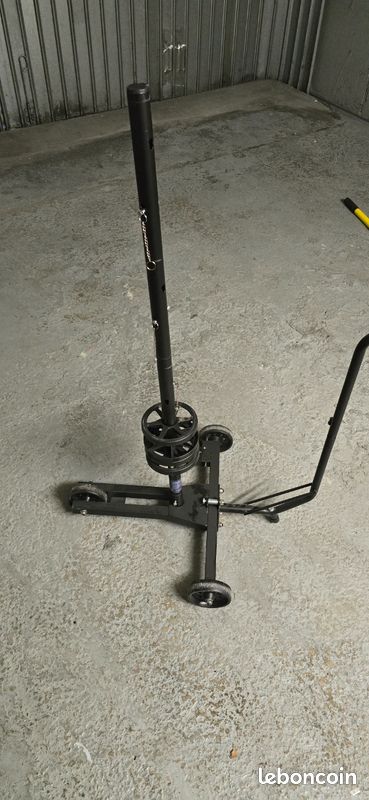 Arbre à Jantes En Aluminium Noir - 4 Pneus Jusqu'à 225mm Et 100kg Avec Frein