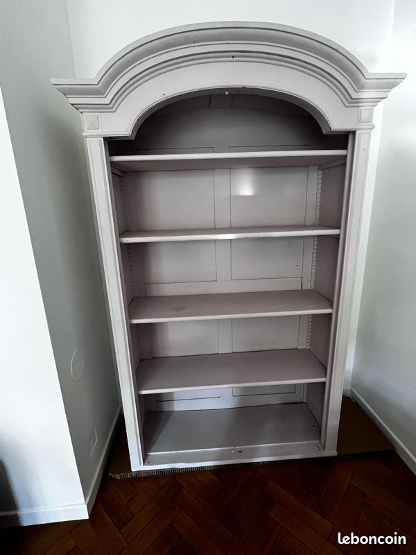 Bibliothèque ancienne rénovée - Teinte beige rosé (image 3)