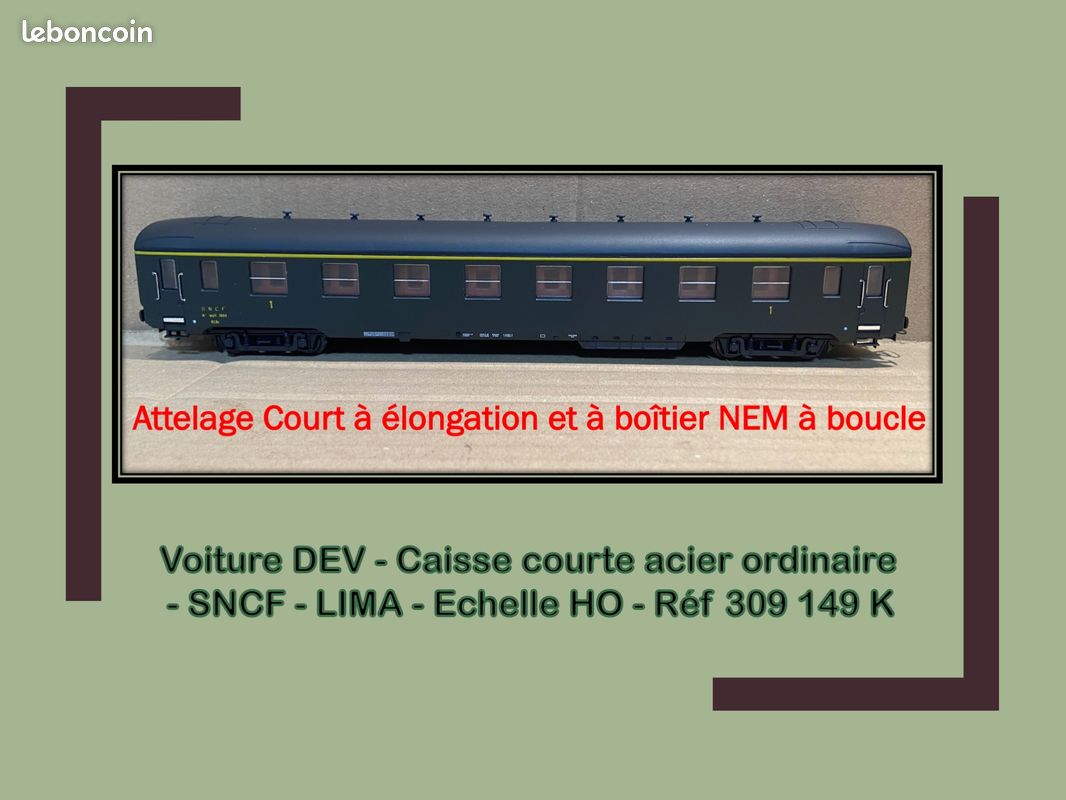 Voiture voyageurs à bogies DEV A0, 2ème classe couchettes
