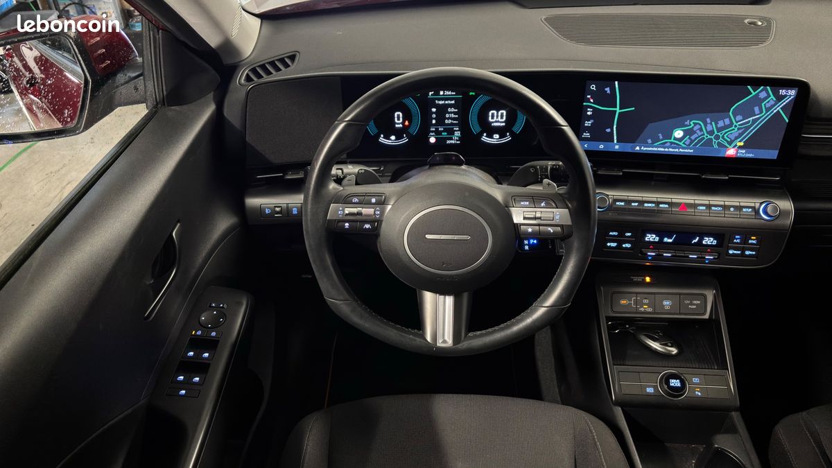 HYUNDAI KONA 1.6 GDI 141ch HYBRID 105ch HEV 1.6KWH - INTUITIVE - BVA - CARPLAY - ATTELAGE- 1ère MAIN (image 4)