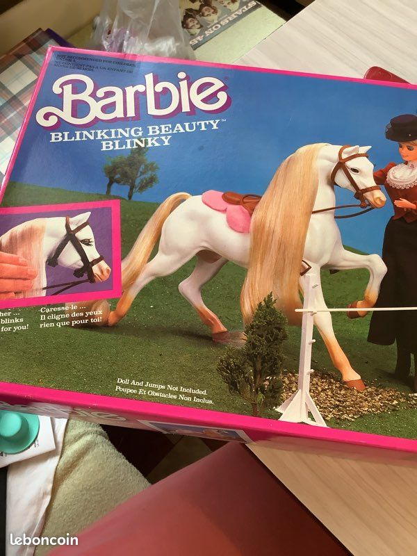 Cheval Barbie Beauty Blink 1987 – Vintage Avec Accessoires, Boîte D'origine
