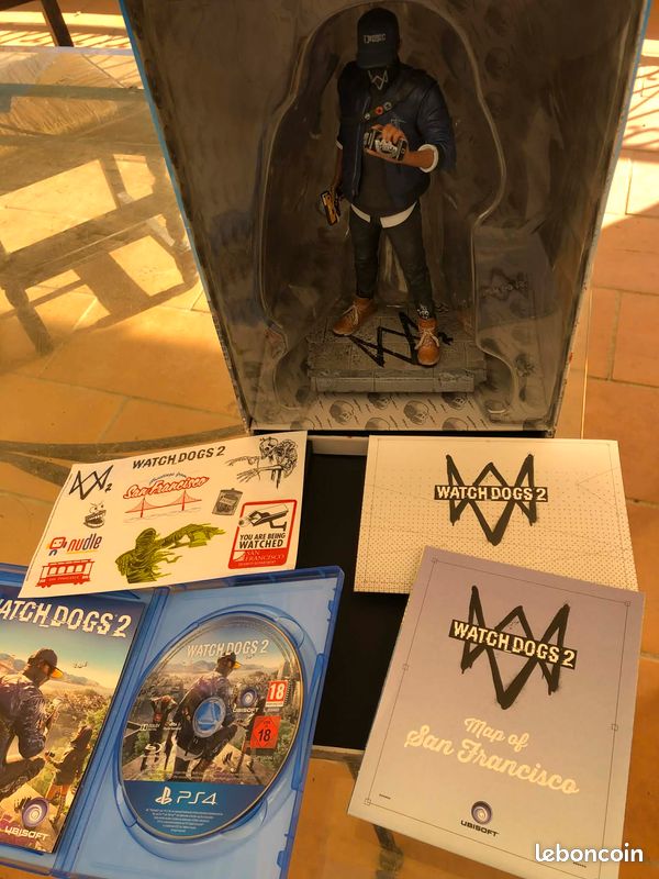 Watch Dogs 2 - Édition San Francisco Avec Statue (sans Jeu) PS4 - État Très Bon, Collector