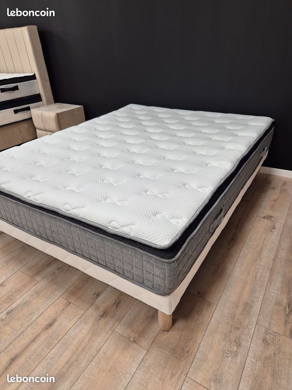 Destockage matelas ressorts ensachés + surmatelas. Livraison gratuite. Paiement 4x (image 3)