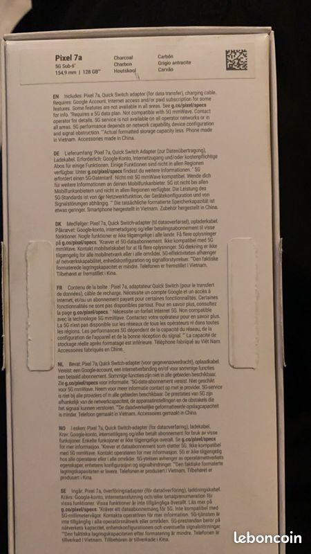 Google pixel 7a 128 go comme neuf (image 3)