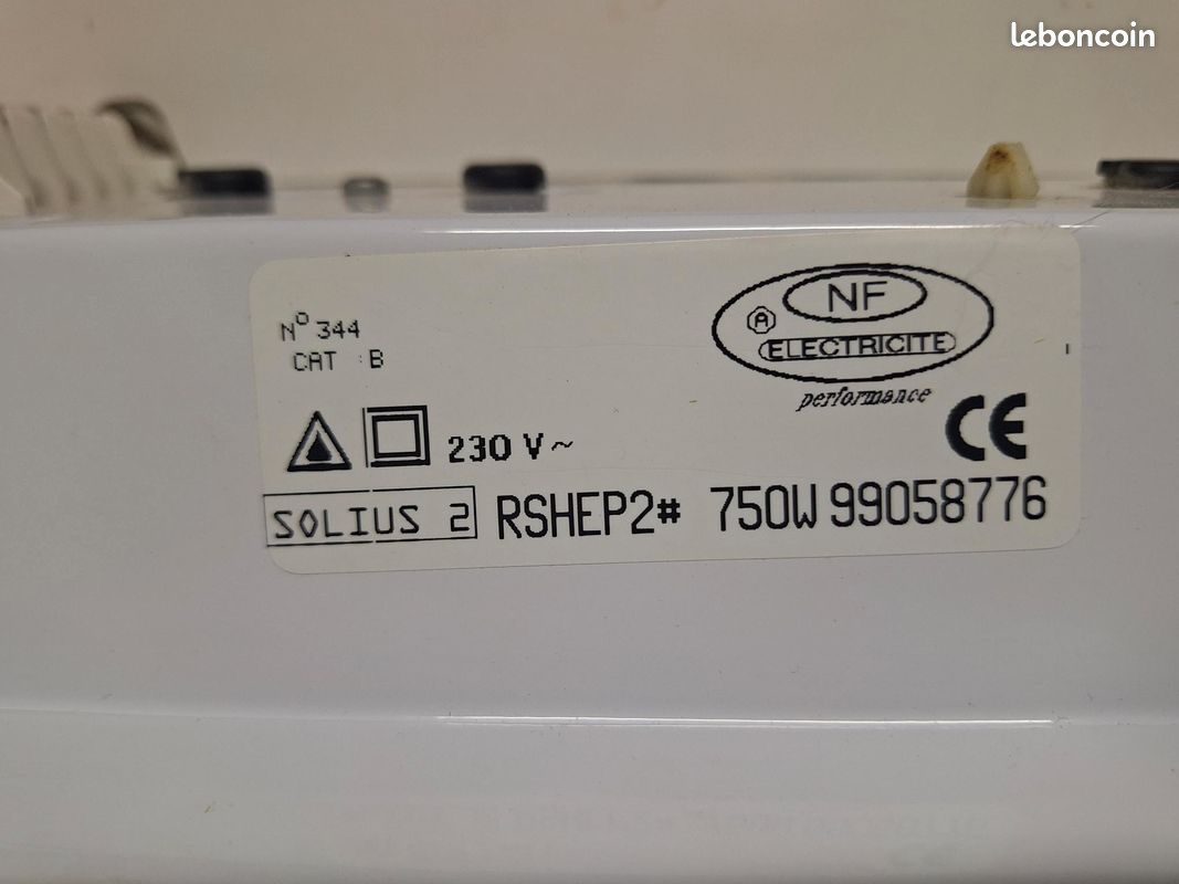 Convecteur radiant 750W (image 3)